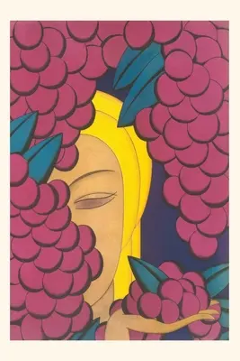 Diario d'epoca Donna con uva - Vintage Journal Woman with Grapes