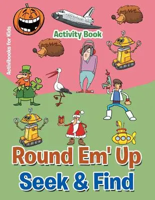 Libro di attività per cercare e trovare le mucche - Round 'Em Up Seek and Find Activity Book