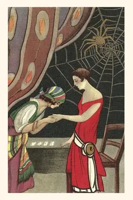 Diario d'epoca Cartomante che legge la palma di una Flapper - Vintage Journal Fortuneteller Reading Flapper's Palm