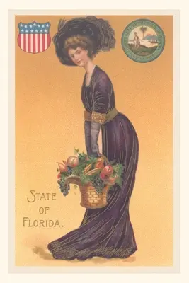 Diario d'epoca Donna vestita da Stato della Florida - Vintage Journal Woman Dressed as the State of Florida
