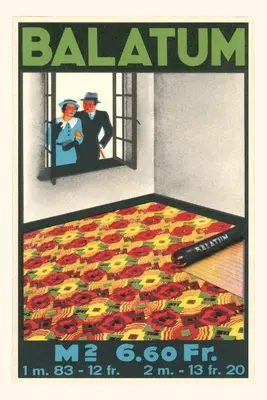 Diario d'epoca Pubblicità dei tappeti Balatum - Vintage Journal Balatum Carpet Advertisement