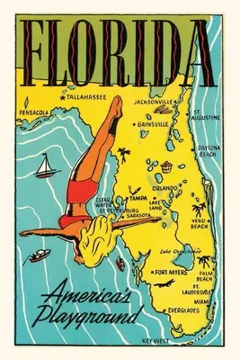 Diario d'epoca Florida, parco giochi d'America - Vintage Journal Florida, America's Playground