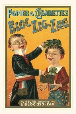 Diario d'epoca Pubblicità delle carte per sigarette Zig-Zag - Vintage Journal Advertisement for Zig-Zag Cigarette Papers