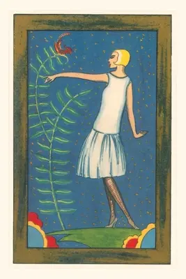 Diario d'epoca Flapper con strane felci - Vintage Journal Flapper with Strange Ferns