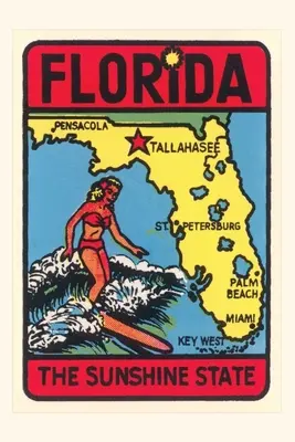 Diario d'epoca Decalcomania dello Stato del Sole - Vintage Journal Sunshine State Decal
