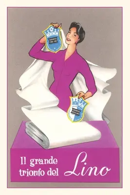Diario d'epoca Pubblicità di biancheria italiana - Vintage Journal Advertisement for Italian Linens