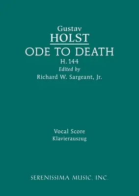 Ode alla morte, H.144: Partitura vocale - Ode to Death, H.144: Vocal score