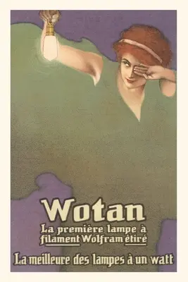 Diario d'epoca Pubblicità di lampadine precoci - Vintage Journal Early Light Bulb Advertisement