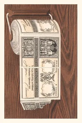 Diario d'epoca Denaro danese come carta igienica - Vintage Journal Danish Money as Toilet Paper