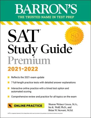 Guida allo studio del SAT Premium, 2023: 8 test pratici + ripasso completo + esercitazioni online - SAT Study Guide Premium, 2023: 8 Practice Tests + Comprehensive Review + Online Practice