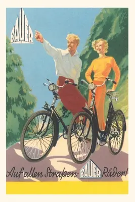 Diario d'epoca Coppia tedesca in bicicletta - Vintage Journal Bicycling German Couple