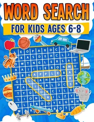 Ricerca di parole per bambini di età compresa tra i 6 e gli 8 anni 100 divertenti enigmi di ricerca di parole per bambini Libro di attività per bambini a grande stampa in brossura - Word Search for Kids Ages 6-8 100 Fun Word Search Puzzles Kids Activity Book Large Print Paperback