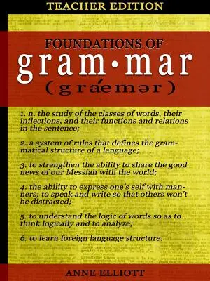 Fondamenti di grammatica: guida per l'insegnante - Foundations of Grammar: Teacher's Guide
