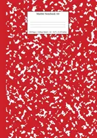 Taccuino di marmo A4: Diario a righe college in marmo rosso - Marble Notebook A4: Red Marble College Ruled Journal