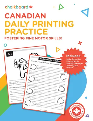 Pratica quotidiana di stampa canadese K-2 - Canadian Daily Printing Practice K-2