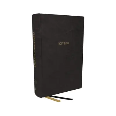 Kjv, Bibbia di studio della Fondazione, stampa grande, pelle morbida, nero, lettere rosse, stampa comfort: Sacra Bibbia, Versione di Re Giacomo - Kjv, Foundation Study Bible, Large Print, Leathersoft, Black, Red Letter, Comfort Print: Holy Bible, King James Version