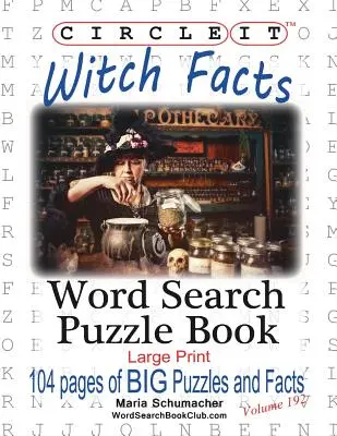 Cerchia, fatti sulle streghe, ricerca per parola, libro puzzle - Circle It, Witch Facts, Word Search, Puzzle Book