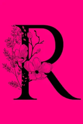 R: Taccuino con le iniziali del monogramma: Diario regalo personalizzato foderato con monogramma - R: Monogram Initial Notebook: Customized Lined Monogrammed Gift Journal