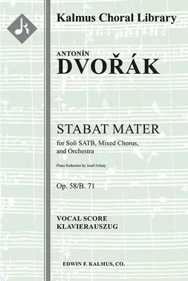 Stabat Mater, Op.58: Partitura vocale - Stabat Mater, Op.58: Vocal score