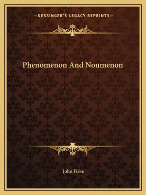 Fenomeno e noumeno - Phenomenon and Noumenon