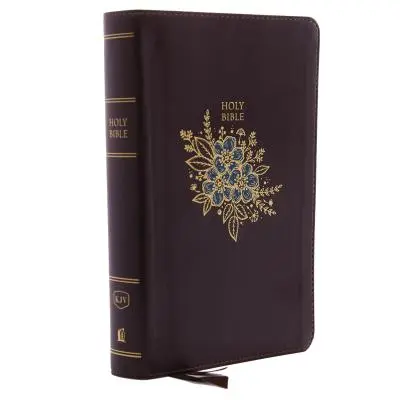 KJV, Bibbia di riferimento deluxe, formato personale a stampa gigante, similpelle, borgogna, indicizzata, edizione a lettere rosse - KJV, Deluxe Reference Bible, Personal Size Giant Print, Imitation Leather, Burgundy, Indexed, Red Letter Edition