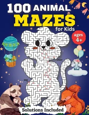 100 labirinti di animali per bambini dai 4 agli 8 anni: Divertenti labirinti da colorare per bambini in età prescolare, materna e scolare. - 100 Animal Mazes for kids for Kids Ages 4-8: Fun Mazes and Coloring for Preschool, Kindergarten, and School-Age Children