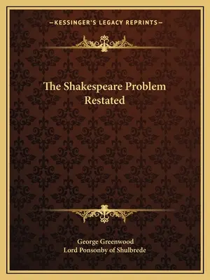 Il problema di Shakespeare ridimensionato - The Shakespeare Problem Restated