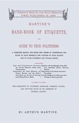 Manuale di galateo di Martine - Martine's Hand-Book of Etiquette