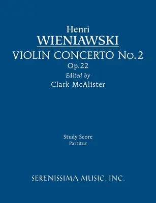 Concerto per violino n.2, op.22: Partitura di studio - Violin Concerto No.2, Op.22: Study score
