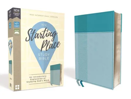 Niv, Bibbia di studio del punto di partenza, pelle di capra, blu, stampa comfort: Un'esplorazione introduttiva allo studio della Parola di Dio - Niv, Starting Place Study Bible, Leathersoft, Blue, Comfort Print: An Introductory Exploration of Studying God's Word