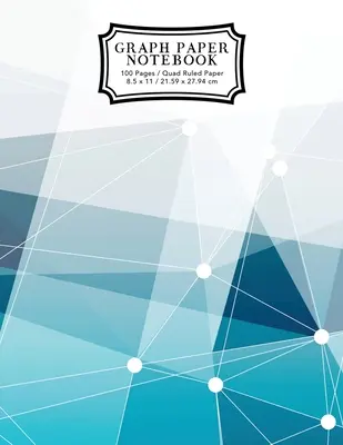 Quaderno di carta grafica: Taccuino di composizione in carta a griglia con linee astratte blu, carta millimetrata, quaderno a righe - Graph Paper Notebook: Blue Abstract Lines Grid Paper Composition Notebook, Graphing Paper, Quad Ruled