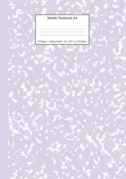 Taccuino di marmo A4: quaderno a righe universitarie viola lilla - Marble Notebook A4: Lilac Purple College Ruled Journal