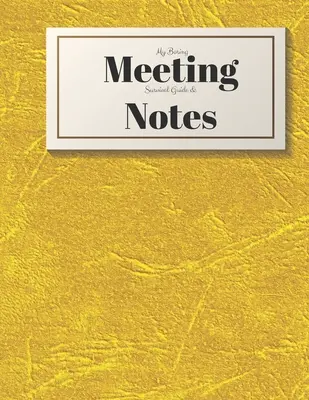 Guida di sopravvivenza alle riunioni noiose e appunti: Quaderno per riunioni 8,5x11 e libro di puzzle - My Boring Meeting Survival Guide and Notes: 8.5x11 Meeting Notebook and Puzzle Book