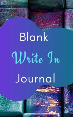Diario vuoto da scrivere (copertina viola blu arte astratta) - Blank Write In Journal (Purple Blue Abstract Art Cover)