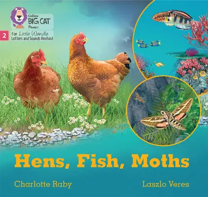 Galline, pesci, falene - Fase 2 Set 5 Esercitazioni di blending - Hens, Fish, Moths - Phase 2 Set 5 Blending Practice