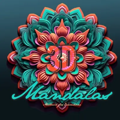Libro da colorare Mandala 3D per adulti: 3D Mandala Coloring Book per adulti in scala di grigi mandala da colorare 3D Mandala in scala di grigi 64P - 3D Mandalas Coloring Book for Adults: 3D Mandala Coloring Book for adults grayscale mandala coloring book 3D Grayscale Mandalas 64P
