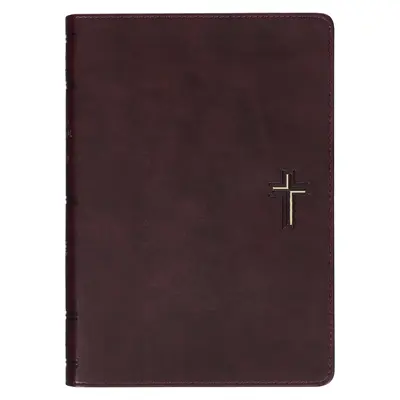 Bibbia NLT Bibbia devozionale per uomini Nuova traduzione vivente, pelle vegana, emblema di croce - NLT Holy Bible Everyday Devotional Bible for Men New Living Translation, Vegan Leather, Cross Emblem