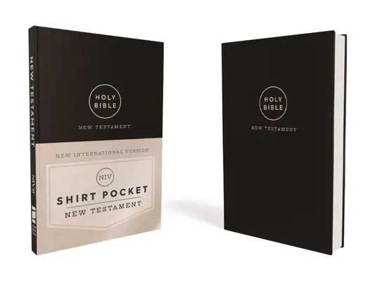 Niv, Nuovo Testamento con tasca per camicia, in pelle morbida, nero, stampa comfort - Niv, Shirt Pocket New Testament, Leathersoft, Black, Comfort Print