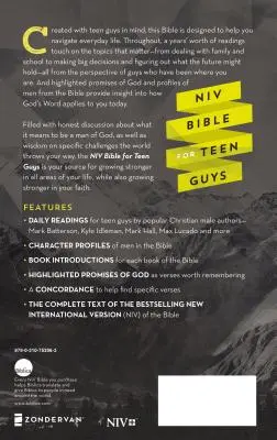 Bibbia NIV per ragazzi, copertina rigida: Costruire la fede, la saggezza e la forza - NIV Bible for Teen Guys, Hardcover: Building Faith, Wisdom and Strength