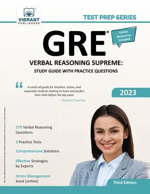GRE Verbal Reasoning Supreme: Guida allo studio con domande pratiche - GRE Verbal Reasoning Supreme: Study Guide with Practice Questions