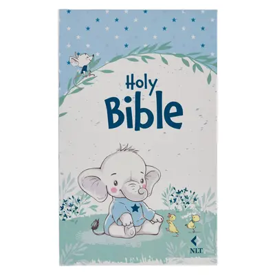 Bibbia NLT Keepsake per bambini Battesimo Pasqua, New Living Translation, Blu - NLT Keepsake Holy Bible for Baby Boys Baptism Easter, New Living Translation, Blue