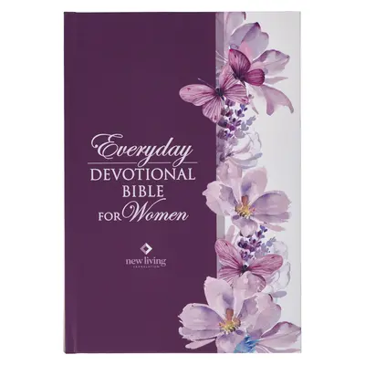 Bibbia NLT Bibbia devozionale per le donne New Living Translation, stampa floreale viola - NLT Holy Bible Everyday Devotional Bible for Women New Living Translation, Purple Floral Printed